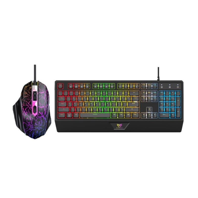 Tunisie Skymil|Ensemble|STAR WAVE|Ensemble Clavier et Souris Gamer Filaire STAR WAVE GCM1090 RGB - Noir|48,000 TND