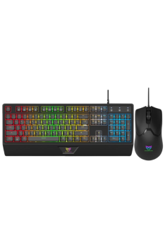 Tunisie Skymil|Ensemble|STAR WAVE|Ensemble Clavier et Souris Gamer Filaire STAR WAVE GCM1089 RGB - Noir|38,500 TND