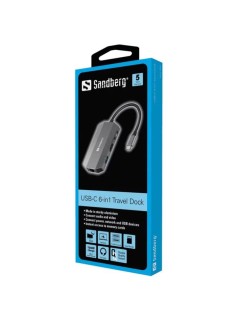 SANDBERG Dock USB-C 6IN1