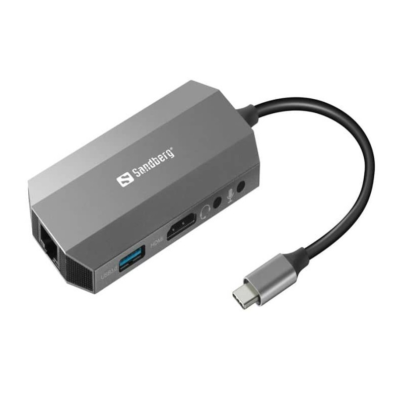 SANDBERG Dock USB-C 6IN1