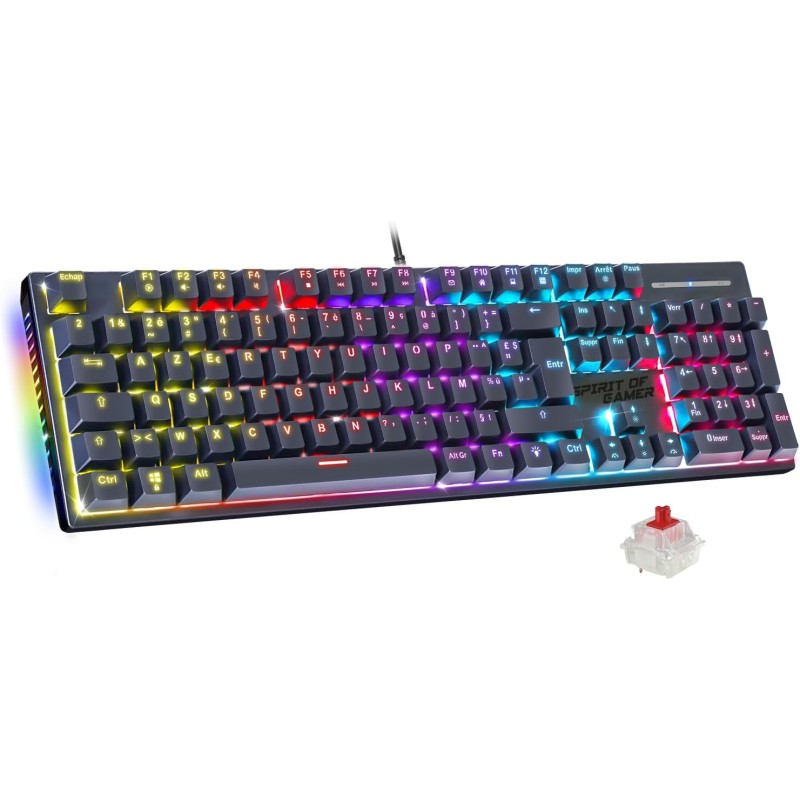 Tunisie Skymil|Clavier Gamer|Spirit of gamer|SPIRIT OF GAMER ELITE-K40|68,000 TND