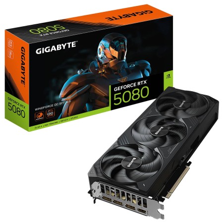 Tunisie Skymil|Carte Graphique|Gigabyte|GIGABYTE GeForce RTX 5080 WINDFORCE OC SFF 16G|0,000 TND