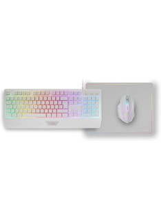 Tunisie Ensemble MARS GAMING MCP-124 AZERTY - WHITE