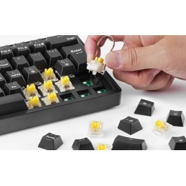 MARS GAMING MKMINIPRO YELLOW Switch | AZERTY - BLACK