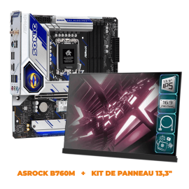 ASRock B760M PG WIFI DDR5 + Kit de panneau 13,3"