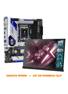 ASRock B760M PG WIFI DDR5 + Kit de panneau 13,3"