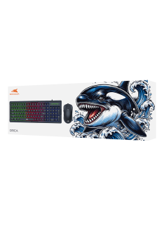 Tunisie Ensemble Baracuda ORCA BGC-001 - BLACK / QWERTY