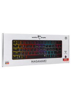 Tunisie Clavier Gamer WHITE SHARK NAGAMAKI BROWN SWITCH - BLACK / QWERTY