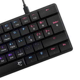 Tunisie Clavier Gamer WHITE SHARK NAGAMAKI BROWN SWITCH - BLACK / QWERTY