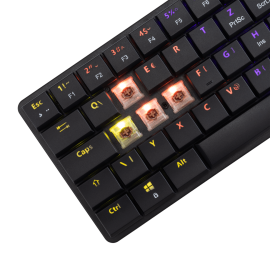 Tunisie Clavier Gamer WHITE SHARK NAGAMAKI BROWN SWITCH - BLACK / QWERTY