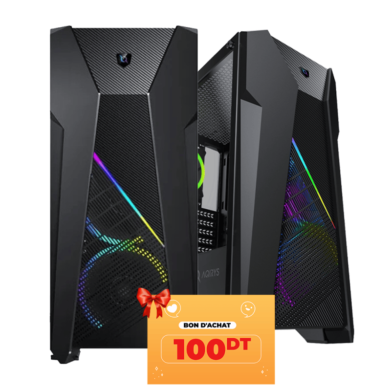 Tunisie PC Gamer Intel CORE i5-14400F | RTX 4060 8Gb | 16GB  DDR4 | Nvme 512Gb
