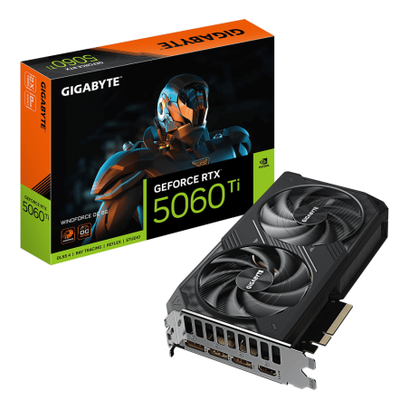 Tunisie Carte Graphique Gigabyte GeForce RTX 5060 Ti WINDFORCE OC 8G