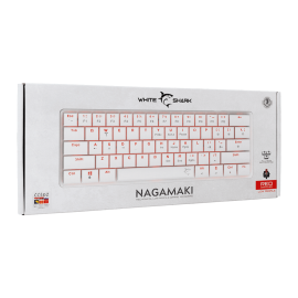 Tunisie Clavier Gamer WHITE SHARK NAGAMAKI RED SWITCH - WHITE / QWERTY