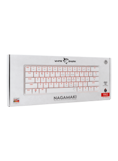 Tunisie Clavier Gamer WHITE SHARK NAGAMAKI RED SWITCH - WHITE / QWERTY