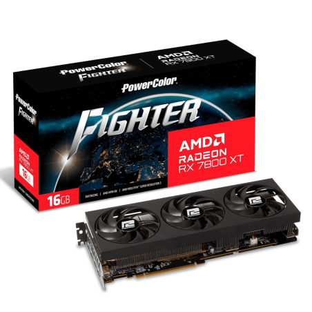 Tunisie Carte Graphique PowerColor Fighter Radeon Rx 7800 XT - 16Gb