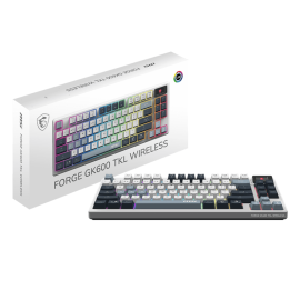 Tunisie Clavier Gamer MSI FORGE GK600 TKL WIRELESS SKY