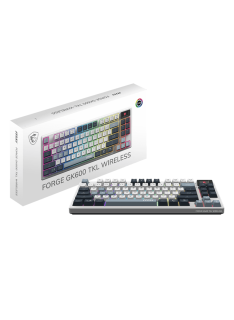 Tunisie Clavier Gamer MSI FORGE GK600 TKL WIRELESS SKY