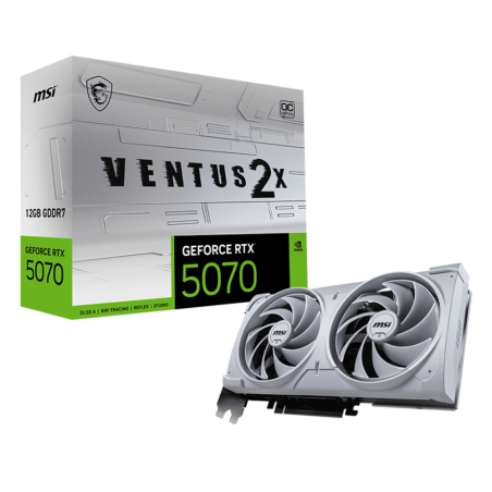 Tunisie Carte Graphique MSI GeForce RTX 5070 12G VENTUS 2X OC - WHITE