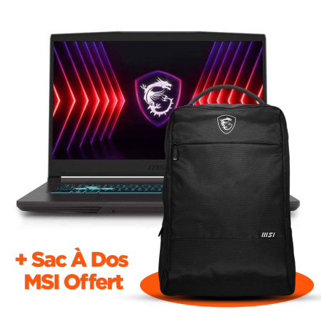 Tunisie Pc Portable Gamer MSI Thin 15 | i5-13420H | RTX 2050 4Go | 8GB DDR4 | 512Gb