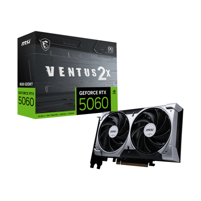 Tunisie Skymil  Carte Graphique  MSI GeForce RTX 5060 8G VENTUS 2X OC 