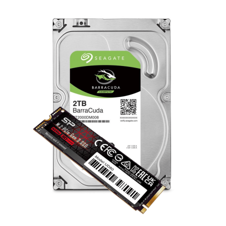 Tunisie Level Up Stockage Pack Nvme 500Gb + HDD 2Tb