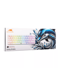 Tunisie Clavier Gamer Baracuda Dolphin BGK-03111 - White /Red - QWERTY