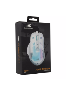 Tunisie Souris Gamer Baracuda BGM-062 Anglerfish - White