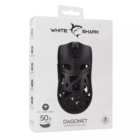 Tunisie Souris Gamer White Shark WGM-5019 DAGONET Wireless - BLACK