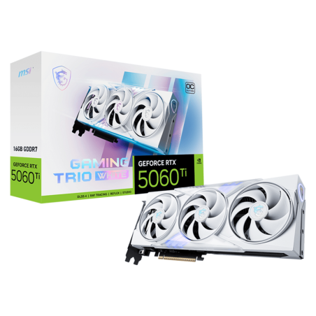 Tunisie Carte Graphique MSI GeForce RTX 5060 Ti 16G GAMING TRIO OC - WHITE