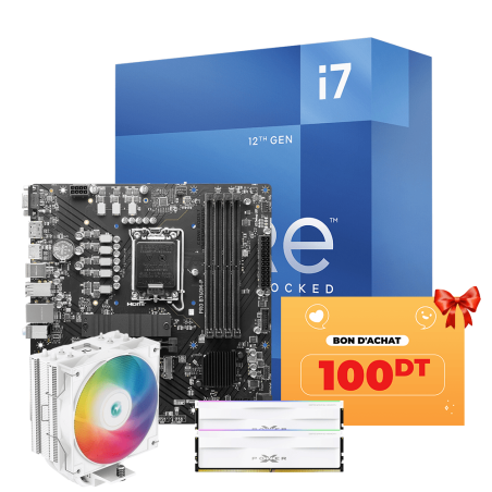 Tunisie Level Up Processeur LEVEL UP i7-12700KF | 32 DDR5 + Bon d'achat 100dt Offert