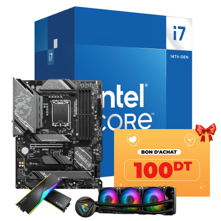 Tunisie Level Up Processeur LEVEL UP i7-14700KF - Bon d'achat 100Dt Offert