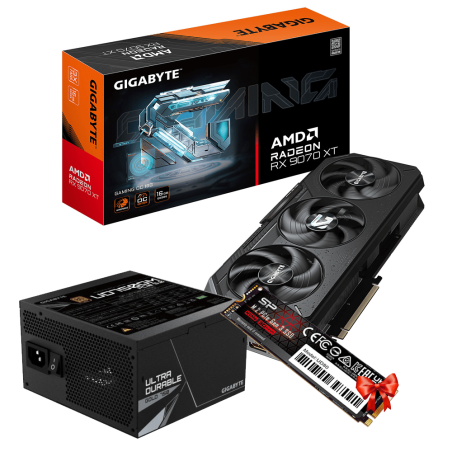 Tunisie Level Up Carte graphique (GPU) LEVEL UP RX 9070 XT  + UD80 500Gb NVMe OFFERT