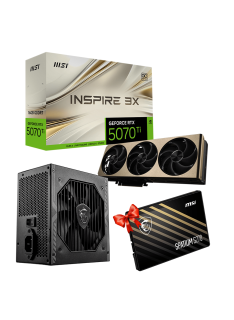 Tunisie Level Up Carte graphique (GPU) LEVEL UP RTX 5070 Ti  + MSI SPATIUM S270 480Gb OFFERT
