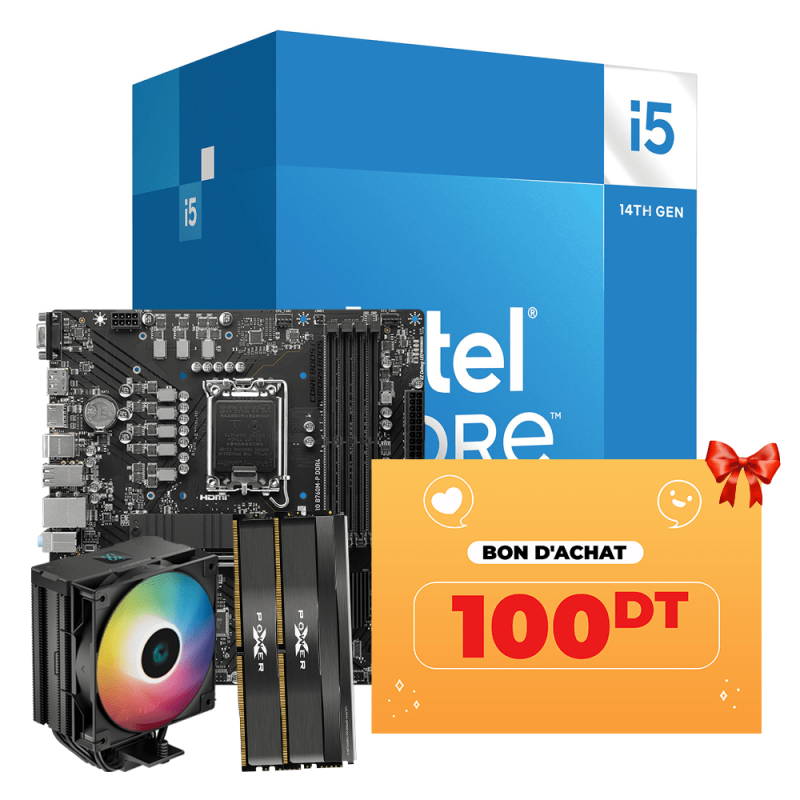 Tunisie Skymil  Level Up Processeur  Level Up i5-14600KFB - Bon d'achat 100Dt Offert 