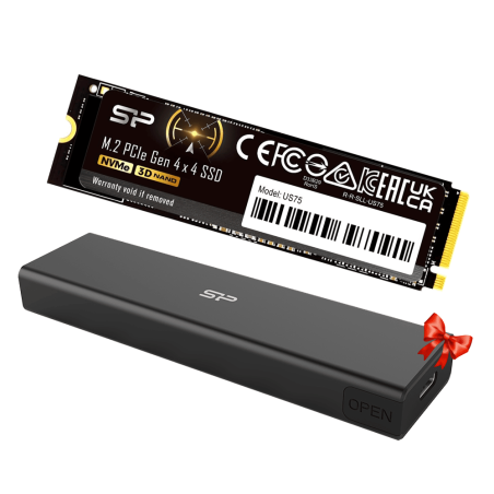 Tunisie Disque dur / SSD / Nvme SILICON POWER US75 - 4Tb NVMe + PD60 Offert