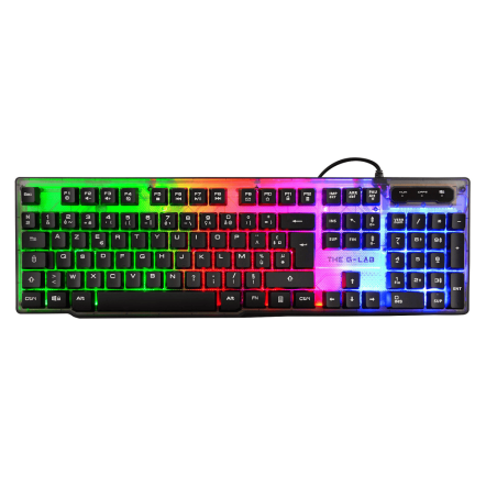 Tunisie Clavier Gamer G-LAB KEYZ NEON RGB AZERTY  - NOIR