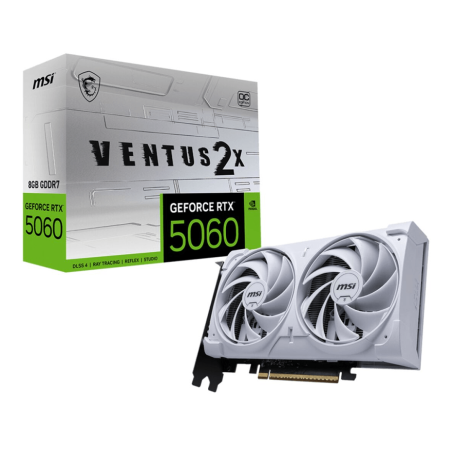 Tunisie Carte Graphique MSI GeForce RTX 5060 8G VENTUS 2X OC  - WHITE