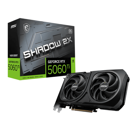 Tunisie Carte Graphique MSI GeForce RTX 5060 Ti 16G SHADOW 2X OC PLUS