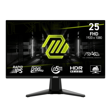 Tunisie Ecrans Gamer MSI MAG 255F E20 25'' | FHD IPS RAPID | 200 Hz | 0.5 ms