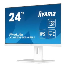 Tunisie Ecrans Pro IIYAMA PROLITE 24" - 100Hz - Pivotant - White