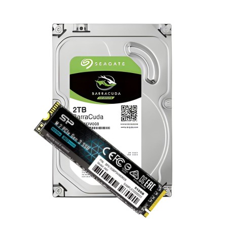 Tunisie Level Up Stockage Pack Nvme 512Gb + HDD 2Tb
