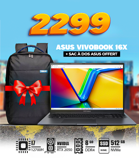 Tunisie ASUS Vivobook 16X OLED S3605ZF CHEZ SKYMIL INFORMATIQUE