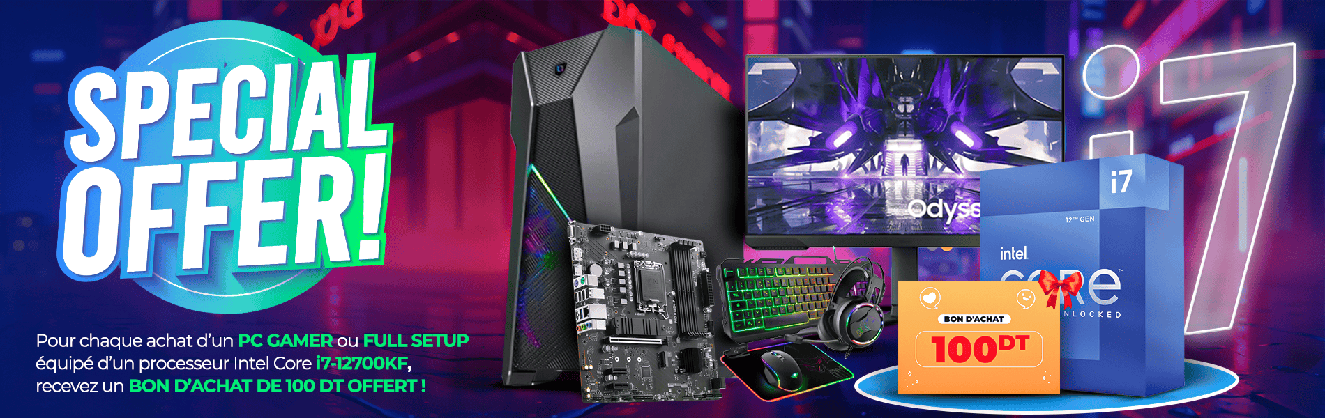 Offre Spéciale Intel Core i7-12700KF  chez skymil informatique