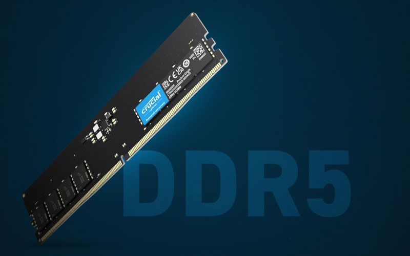 Crucial 8GB DDR5 - 4800Mhz - 1.1 Volt - CL 40-39-39 - Garantie 1an - Tunisie