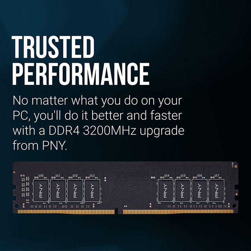 PNY 8G DDR4 3200MHz CL 22 1.2V Hautes performances Garantie 1 an Tunisie